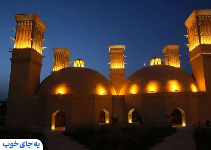آب انبار کیش در بهار